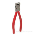 Pliers, 150mm, perfectly mated cutter for hard steel wire/copper, PVC handle, plastic end cutting